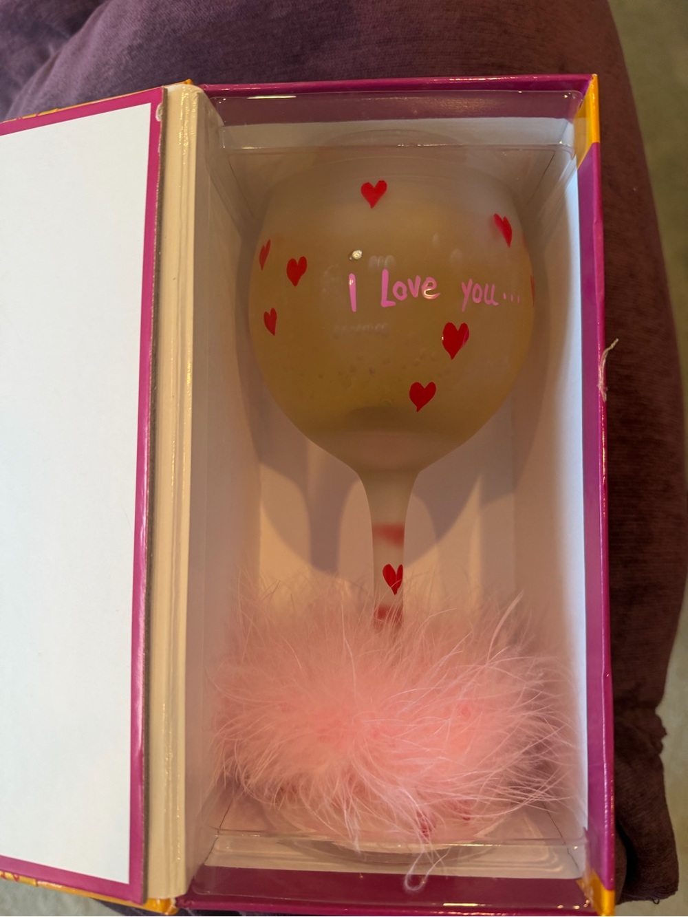 Lolita wine glass candle